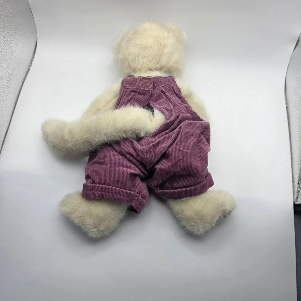 Boyds Bears Collection‎ Purple Corduroy Overalls 12